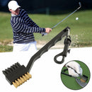 Groove Brush Kit Tool Golf Club Ball 2 Sided Nylon Brass Wires Cleaning Cleaner