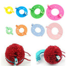 Ball Pompon Set Needle Craft  Pom Maker Weaver Fluff Wool Knitting Tool