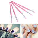 5pcs Silicone Nail Art Brush Professional DIY Carving Painting Drawing Pen