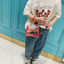 Korean Children'S Bag Spring And Summer New Shoulder Bag Hit Color Transpar