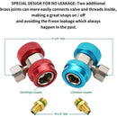 R134A Quick Coupler Connector Adapter, Freon Charging Refrigerant Kit ,Tap