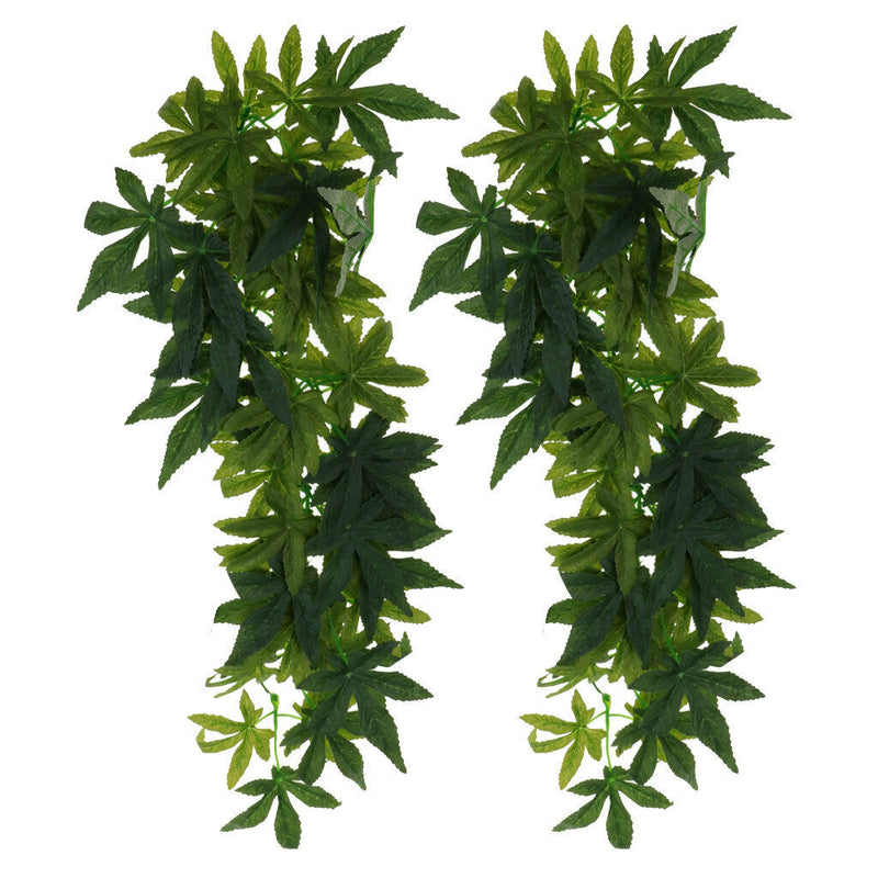 2 Pcs 50CM Planet Jungle Vine Terrarium Ornament for Reptiles and Amphibians