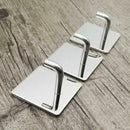Stainless Steel Hooks Hanger Self-Adhesive Robe Towel Hook For Kitchen Bath S7J1