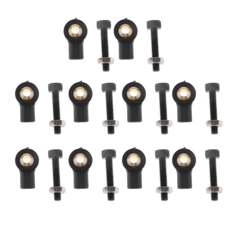 15mm M3 Metal Ball Head Holder Tie Rod End for 1/10 RC Climbing Car Parts