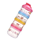 4 Layers Baby Milk Powder Formula Dispenser Food Container Storage Pink