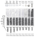 Eyeglass Repair Kit Sunglass Glasses Repair Kit Eyeglasses Screws with 12 P