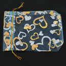 100 * Bags, Pouches, Organza Bags for Wedding, Jewelry, Gifts, Blue with Go
