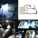 Car 3528 1210 48SMD LED Panel Dome Lamp Auto Interior Reading Plate Li JR