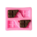 half tablets chocolate shape liquid silicone fondant cake molds  baking tools JR