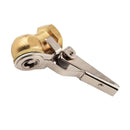 2 Pieces Brass 1/4in Female Thread Car Air Chuck Clip-on Hose Tools Fittings