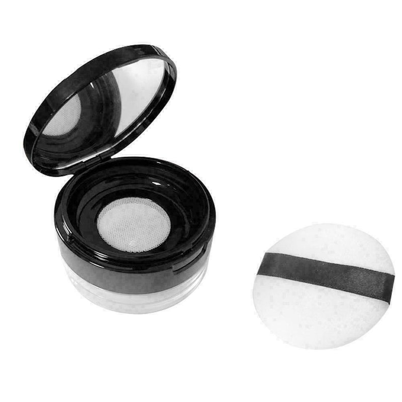 15g Empty Cosmetic Sifter Loose Powder Jar Container Travel Puff Makeup Box H1N7