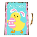 Easter Rabbit Egg Wood Hanging Plaque Ornament Festival Decoration Pendant