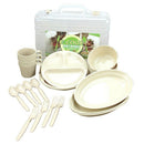 Outdoor Picnic Barbecue Portable Plastic Tableware Set Bowl Dish Cup Set Co