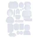 49Pcs Reusable Mixed Quilt Template Plastic DIY Tool for Patchwork Quilters