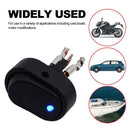 5PCS Blue LED Light 12V 30Amp Car Boat Rocker Toggle Switch Control Rocker Set