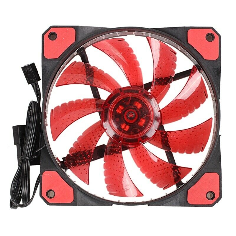 120mm PC Computer 16dB Ultra Silent 33 LEDs Case Fan Heatsink Cooler