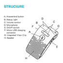 Universal Handsfree Kit Bluetooth Speaker Wireless Car For Phone  m R6Y5 O1T9