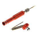5 In 1 Aluminium Magnetic Phone Repair Opening Tool Screwdriver Set Red
