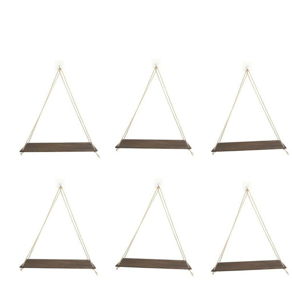 6x Wall Hanging Shelf Floating Shelves for Bedroom Living Room Bathroom Gardern