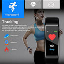 115 PLUS Smart Band Color Screen Heart Rate Monitor Fitness Tracker (Black) A