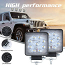 27W 9 LED Work Light Flood Beam Bar Car ATV Off-Road Driving Fog Lamps 12V/24V
