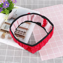 1PC Winter red soft warm plush velvet car steering wheel cover auto car decor FT