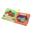 Soft Cloth Book Baby Kids Child Early Educational Cartoon Book Toys (Fruit) A