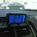 2 in 1 Car Electronic Digital Clock Thermometer Calendar Gauge Kit General