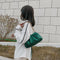Women Chain Shoulder Bags PU Leather Cloud Party Clutch Handbag (Green)