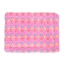 Dog Cat Blanket Pet Cushion Bed Soft Velvet Winter Warm Sleep Mat(Pink S) A