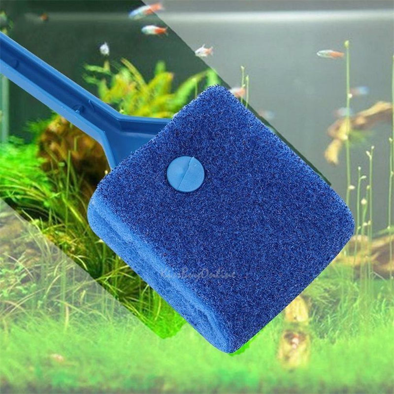 2pcs 40cm Aquarium Fish Tank Double Sided Sponge Cleaning Brush Cleaner Scrubber