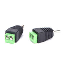 4Set RCA Connectors Male Plug to AV Screw Terminals Video AV Balun Adapter