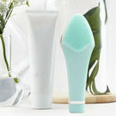 Pink Facial Cleansing Brush Sonic Vibration Face Cleaner Silicone Deep Pore