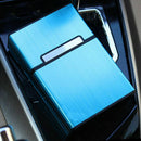 Blue Pocket Aluminum Metal Cigarette Storage Cigar Tobacco Holders Case Box I8R3