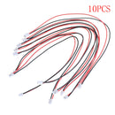 10 Pcs Micro JST 2.0 PH 2-Pin Connector plug with Wires Cables 150MM %a