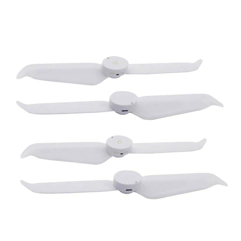4x White LED Light Low Noise Propellers Props Self Lock for DJI Phantom 3