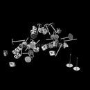 30 Pairs Stainless Steel Ear Posts Butterfly Backs DIY Crafts Earring Pad