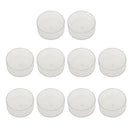 10 Pack Round Shaped Plastic Clear Tealight Cups Candle Wax Containers Empty