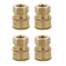 4x Solid Brass Quick Release Connector Pressure