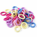 100Pcs hair elastics for woman / girl Headbands for ponytail Scrunchie Hair