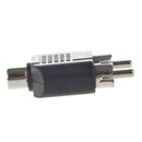 Dual RCA Male Plug to 1 x RCA Female Socket Phono AV Adapter Connector