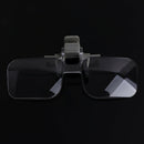 2X Magnifier Glasses Lightweight Magnifying Glass w/ Clip For Needlework Reading