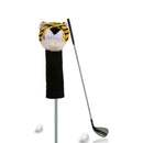 Golf Club Headcover Plush Cute Cartoon Tiger Bar Head Protection Covers