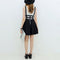 Fashion Women Suspender Skirt Braces Hollow Out Bandage Mini Skater dr.kz
