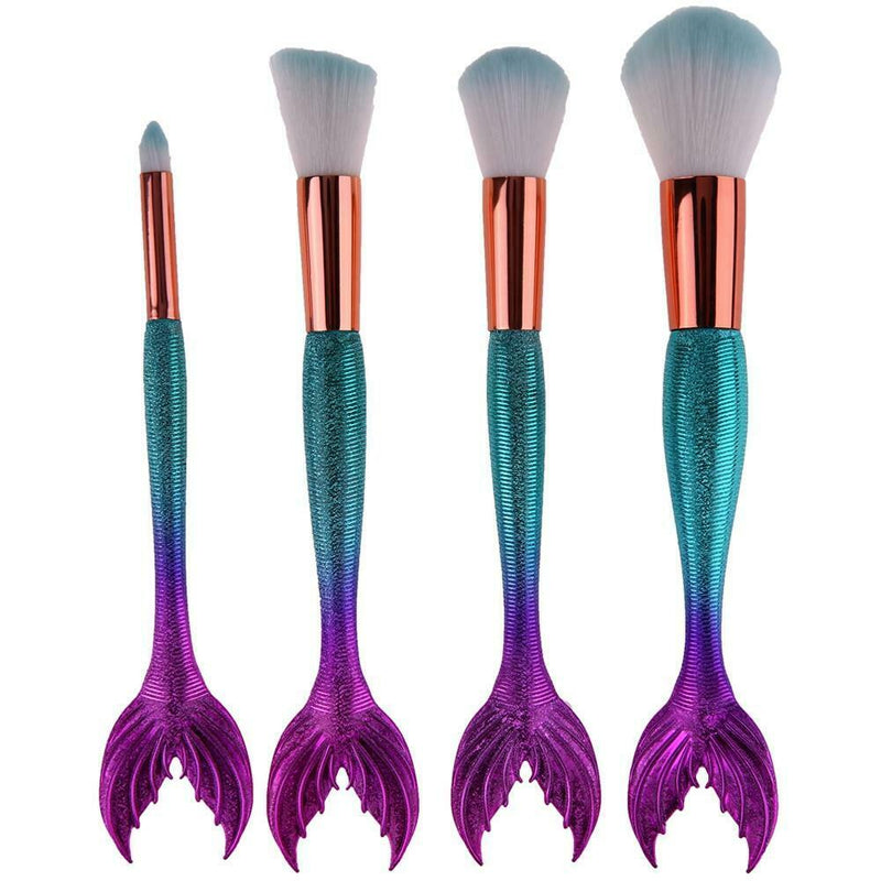 4pcs Professional Foundation Powder Eyeshadow Face Brush Makeup Brushes Set A