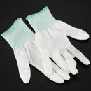 1 Pair ESD PC Computer Working Anti-skid Anti Skid Anti-static White Gloves