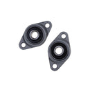 2Pcs 10mm Bore Diameter KFL000 Pillow Block Bearing Flange Rhombic Bearings G FT