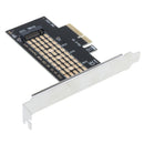 M.2 NVMe SSD to PCIE 3.0 X4 Adapter M Key interface Card with Heatsink for PC