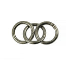 3 Pieces Key Ring Round Spring Snap Hooks Carabiner Clips Multi Purpose 35mm