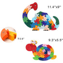 2Pcs Wooden Puzzles, Alphabet Jigsaw Puzzle Building Blocks Animal Wooden S E4D9